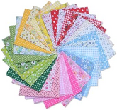 Fanni 30 pièces/lot Assortiment de styles floraux 100 % coton Motif floral Prédécoupé Assortiment de tissus artisanaux Patchwork pour couture DIY